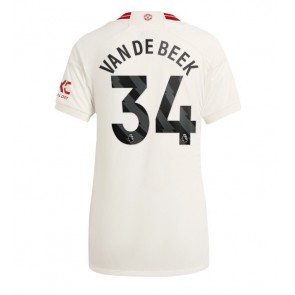 Manchester United Donny van de Beek #34 Koszulka Trzecich Kobiety 2023-24 Krótki Rękaw